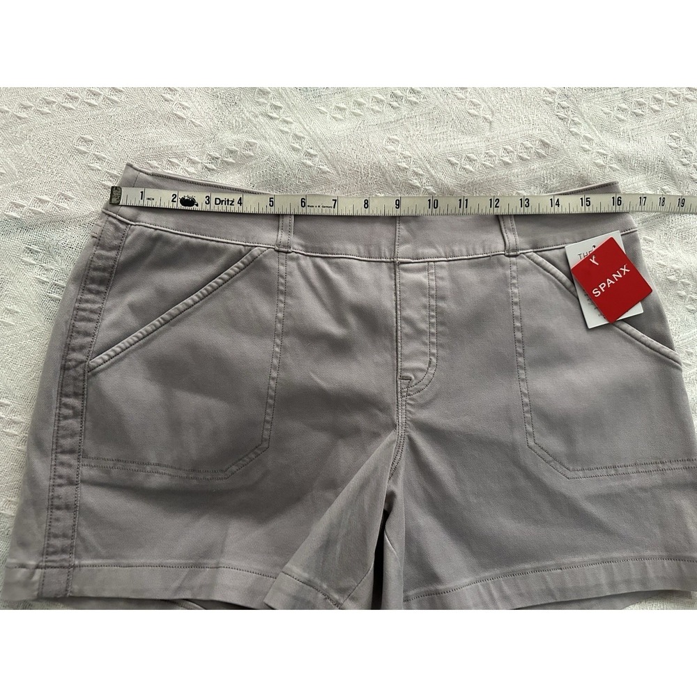 SPANX Shorts Womens Light Orchid Pull On 4 Way Stretch Large NEW - Picture 7 of 9